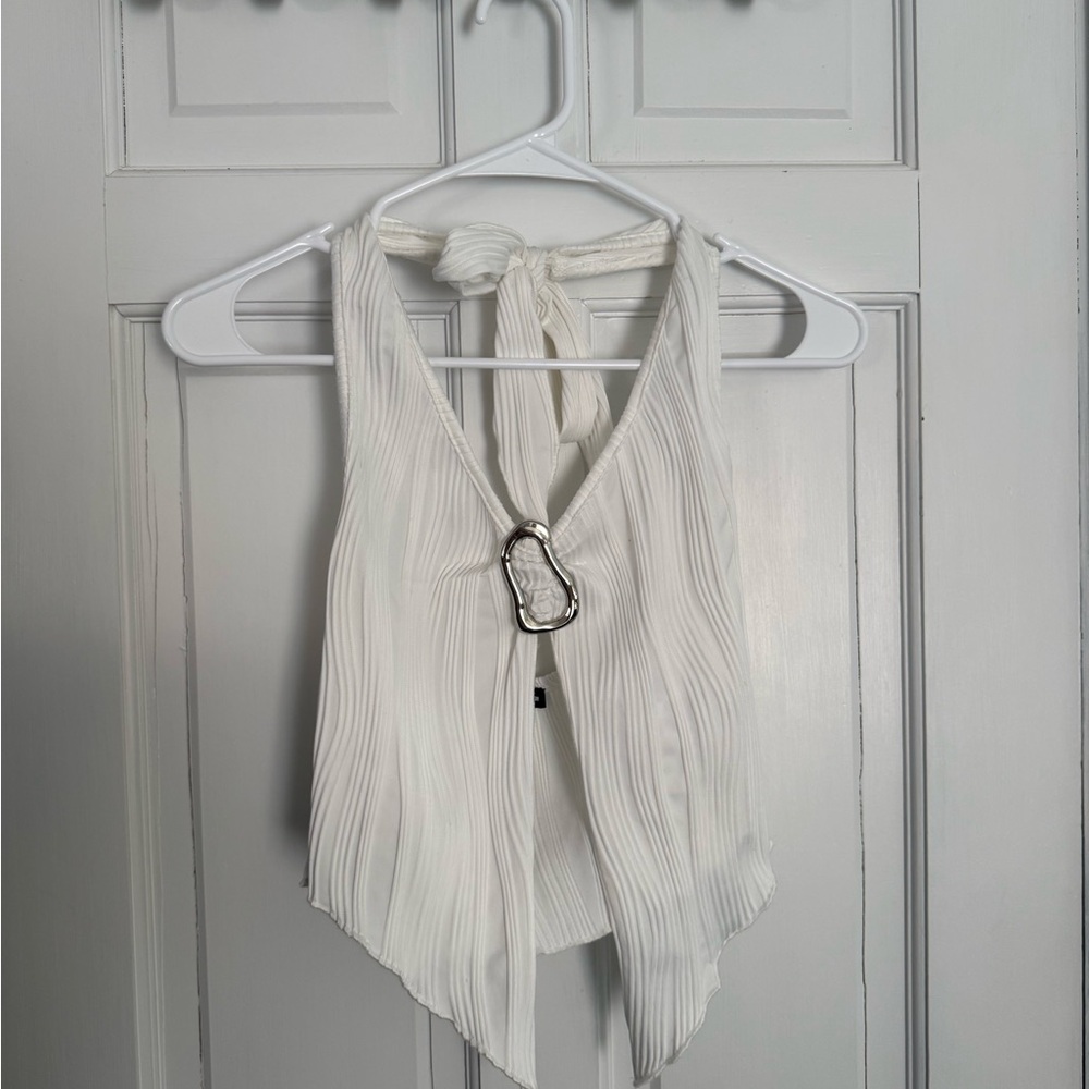 PacSun White Halter Top